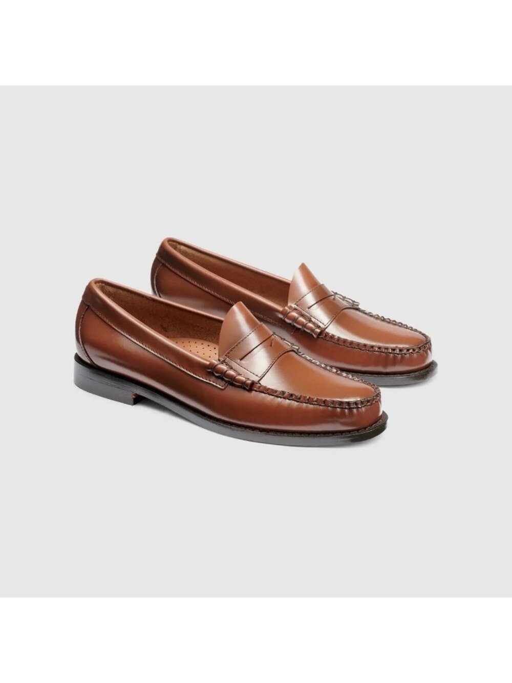 Mens G.H. Bass Weejuns Brown Larson Leather Penny Loafer Size 8 D NEW